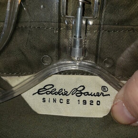 Eddie Bauer Men's M Green Casual Lightweight Bomber Jacket - Picture 4 of 5